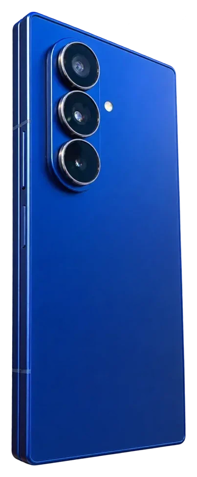 Galaxy Z Fold 7, Rückansicht in Blau
