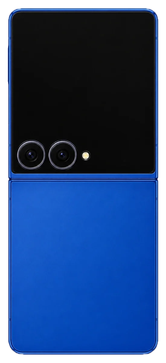Galaxy Z Flip 7, aufgeklappte Rückansicht