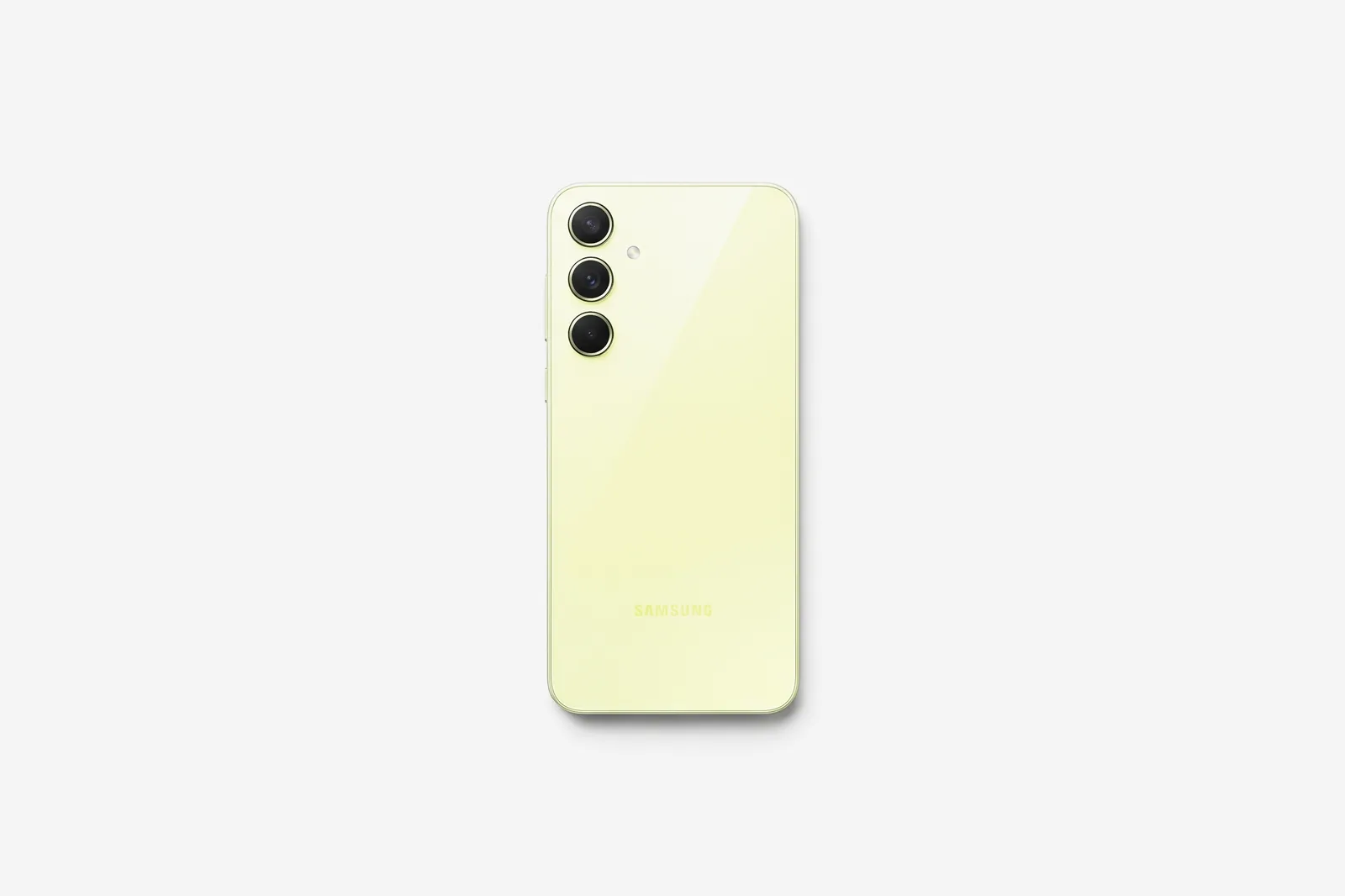 Samsung Galaxy A in Limettengrün von hinten